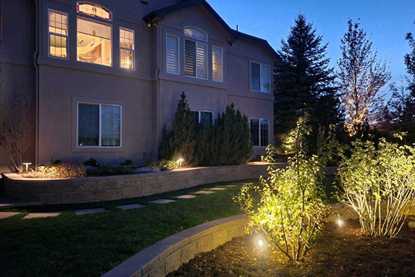 Centennial Retaining walls & landscape lighting installation project